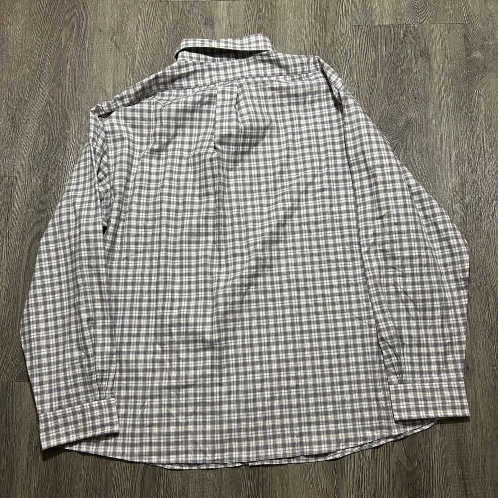 Brooks Brothers Button Down Shirt XXL Grey Plaid Regent Fit Long Sleeve New - Picture 7 of 7